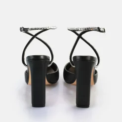 BUFFALO Occasion Shoes^1291355 Jolie Queen Heeled Sandals Vegan Black