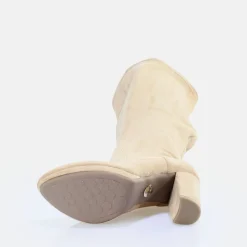 BUFFALO Ankle Boots^Amy Overknee Boot Vegan Cream