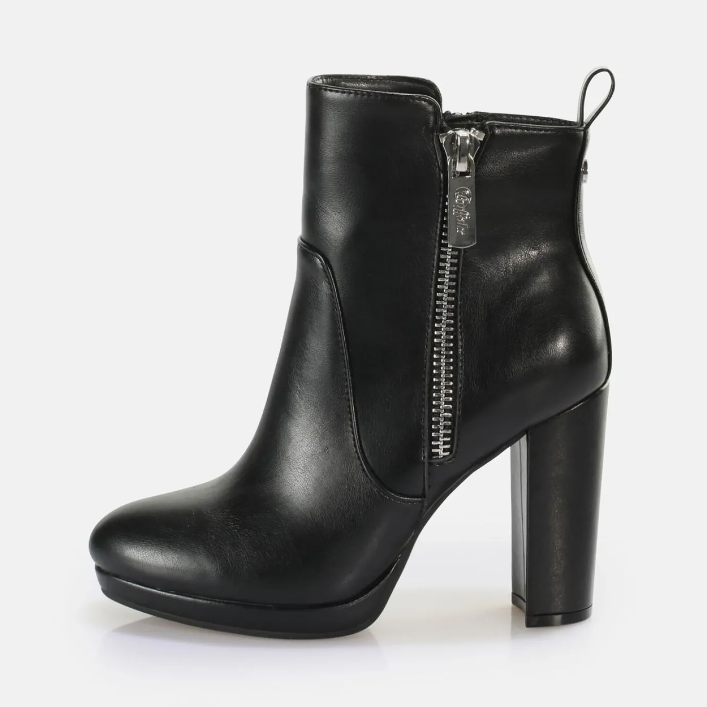 BUFFALO Ankle Boots^Amy Zip Ankle-Boot Vegan Black
