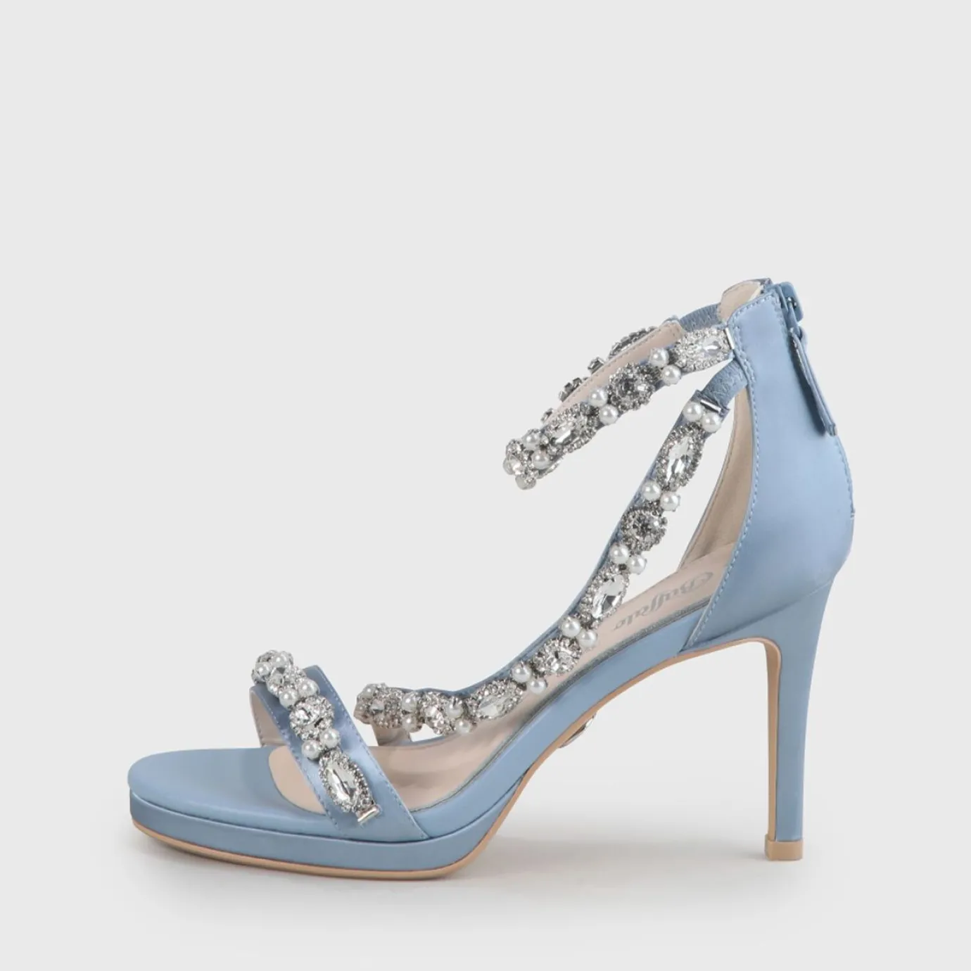BUFFALO Bridal Shoes^Anna Ankle-Strap Sandal Blue