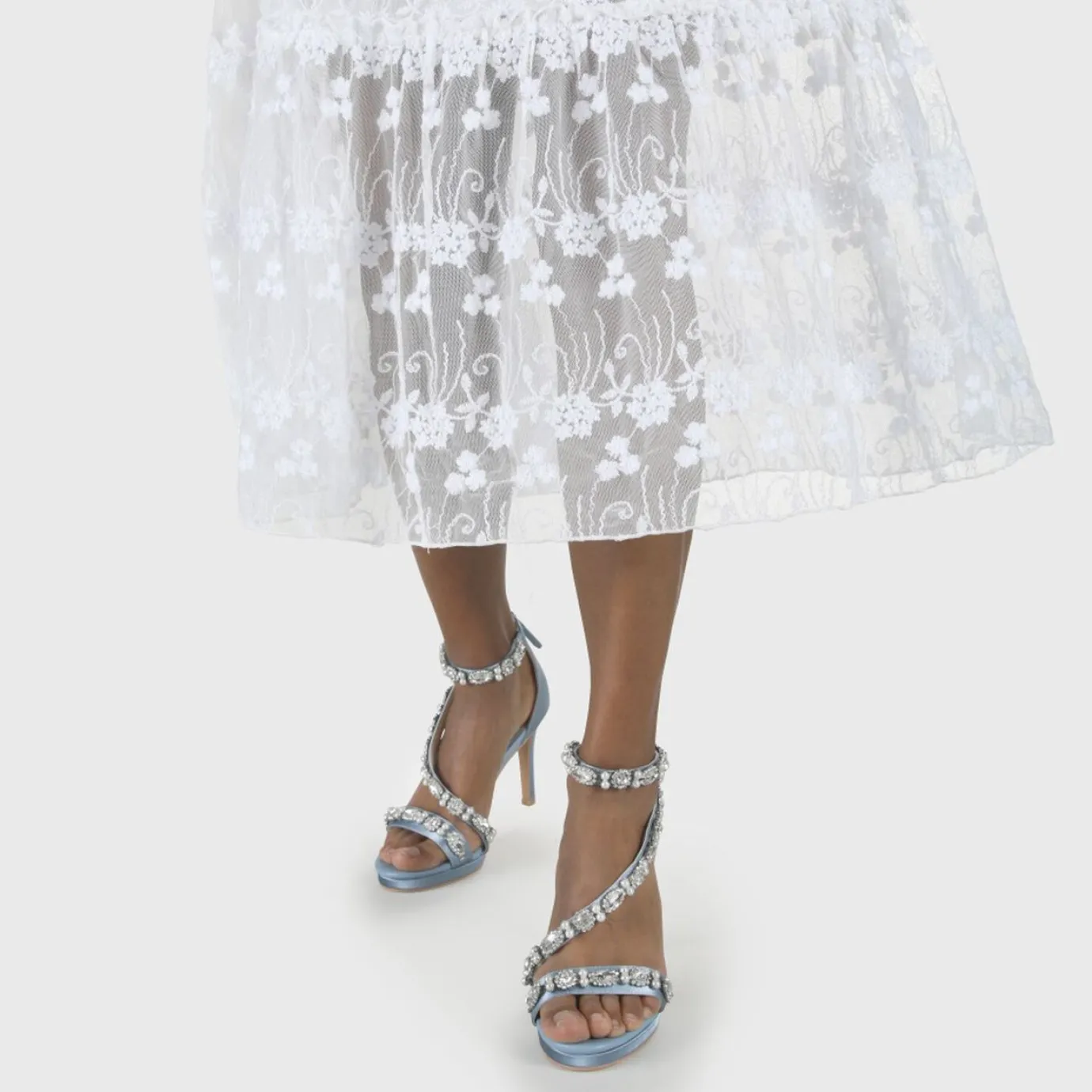 BUFFALO Bridal Shoes^Anna Ankle-Strap Sandal Blue