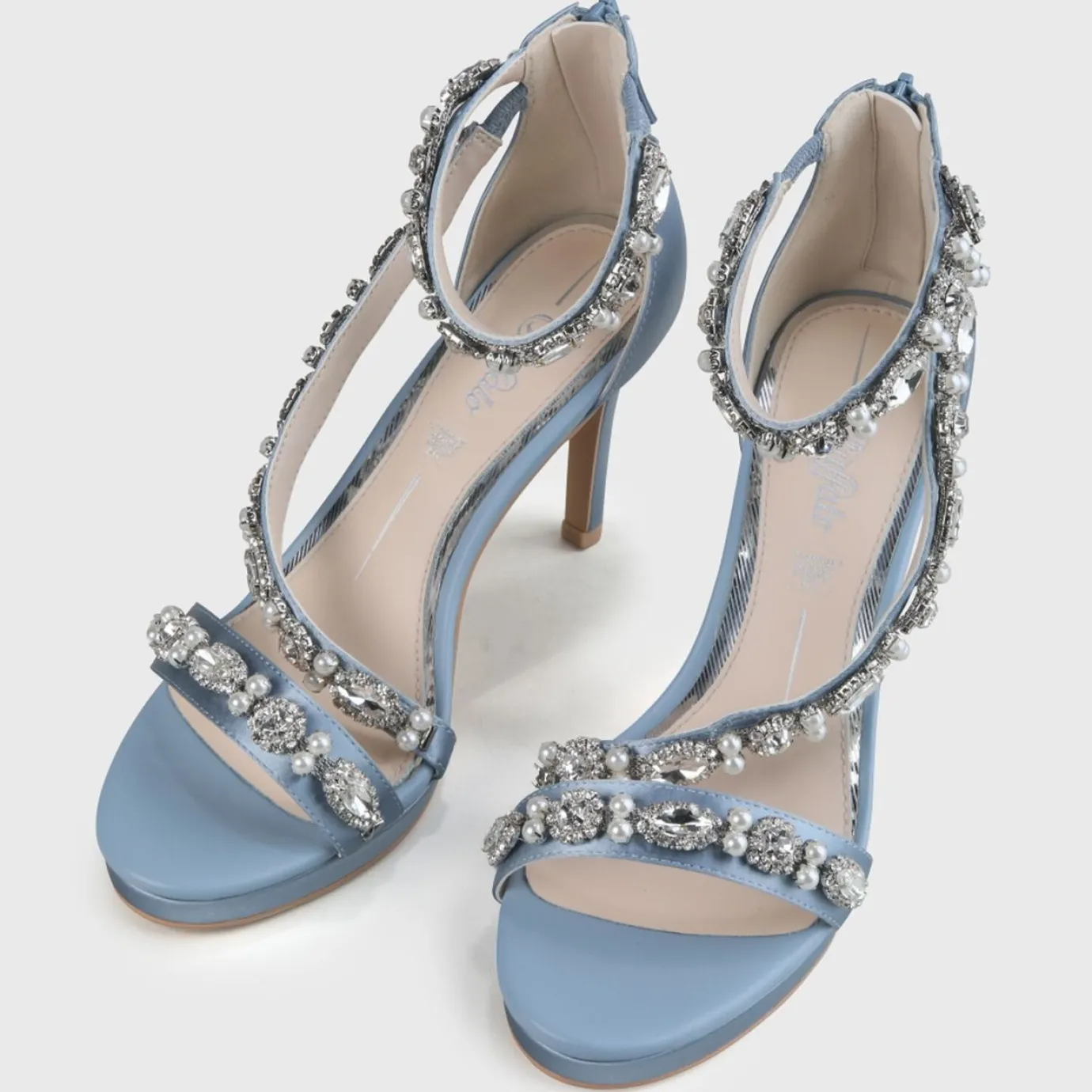 BUFFALO Bridal Shoes^Anna Ankle-Strap Sandal Blue