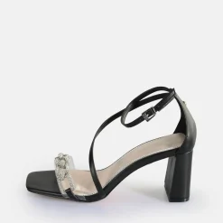 BUFFALO Occasion Shoes^April Glam Heeled Sandals Vegan Black