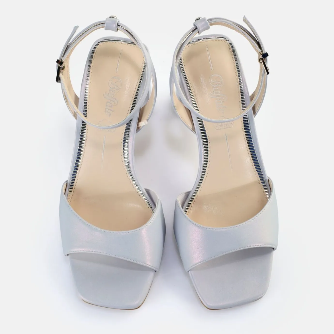 BUFFALO Occasion Shoes^April Neat Heeled Sandals Vegan Blau