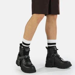 BUFFALO Men Shoes^Aspha Biker Men Bootie Vegan Black