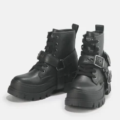 BUFFALO Men Shoes^Aspha Biker Men Bootie Vegan Black