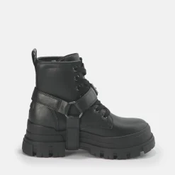 BUFFALO Men Shoes^Aspha Biker Men Bootie Vegan Black