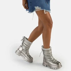 BUFFALO Vegan Shoes^Aspha Blizzard Warm Boot Vegan Silver
