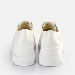 BUFFALO Vegan Shoes^Aspha Brogue Loafers Vegan White