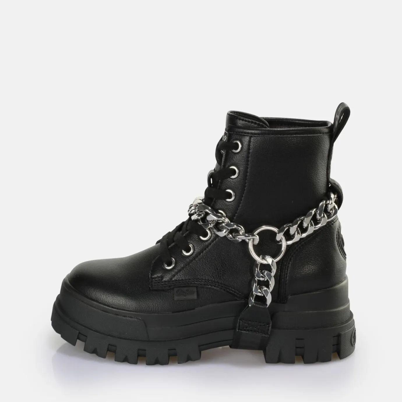BUFFALO Vegan Shoes^Aspha Chain 2.0 Ankle Boot Vegan Black