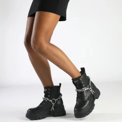 BUFFALO Vegan Shoes^Aspha Chain 2.0 Ankle Boot Vegan Black
