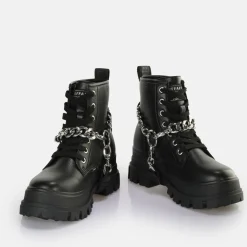 BUFFALO Vegan Shoes^Aspha Chain 2.0 Ankle Boot Vegan Black