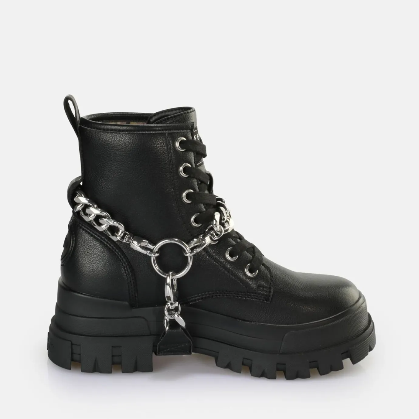 BUFFALO Vegan Shoes^Aspha Chain 2.0 Ankle Boot Vegan Black