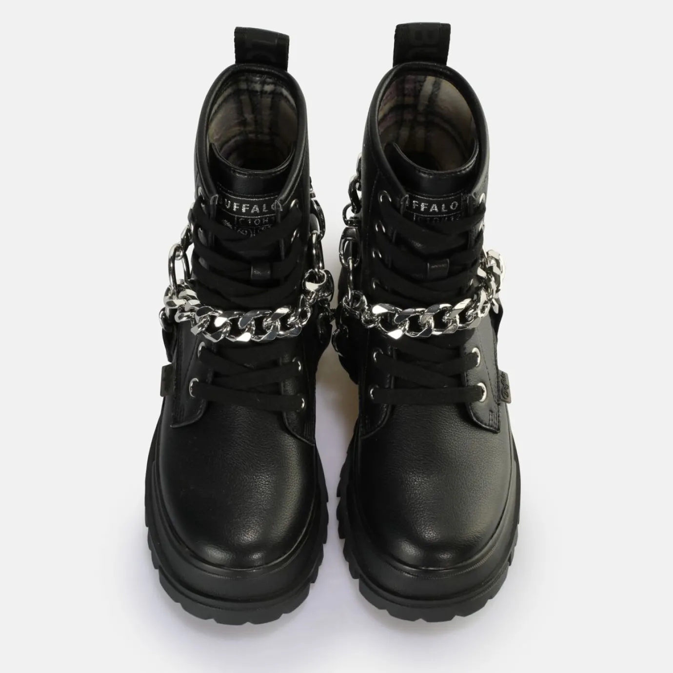 BUFFALO Vegan Shoes^Aspha Chain 2.0 Ankle Boot Vegan Black
