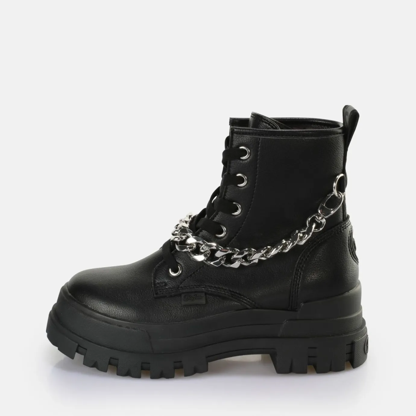 BUFFALO Ankle Boots^Aspha Chain Ankle Boot Vegan Black