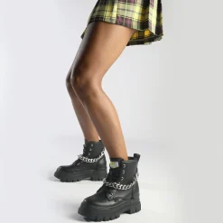 BUFFALO Ankle Boots^Aspha Chain Ankle Boot Vegan Black