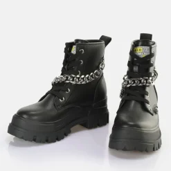BUFFALO Ankle Boots^Aspha Chain Ankle Boot Vegan Black