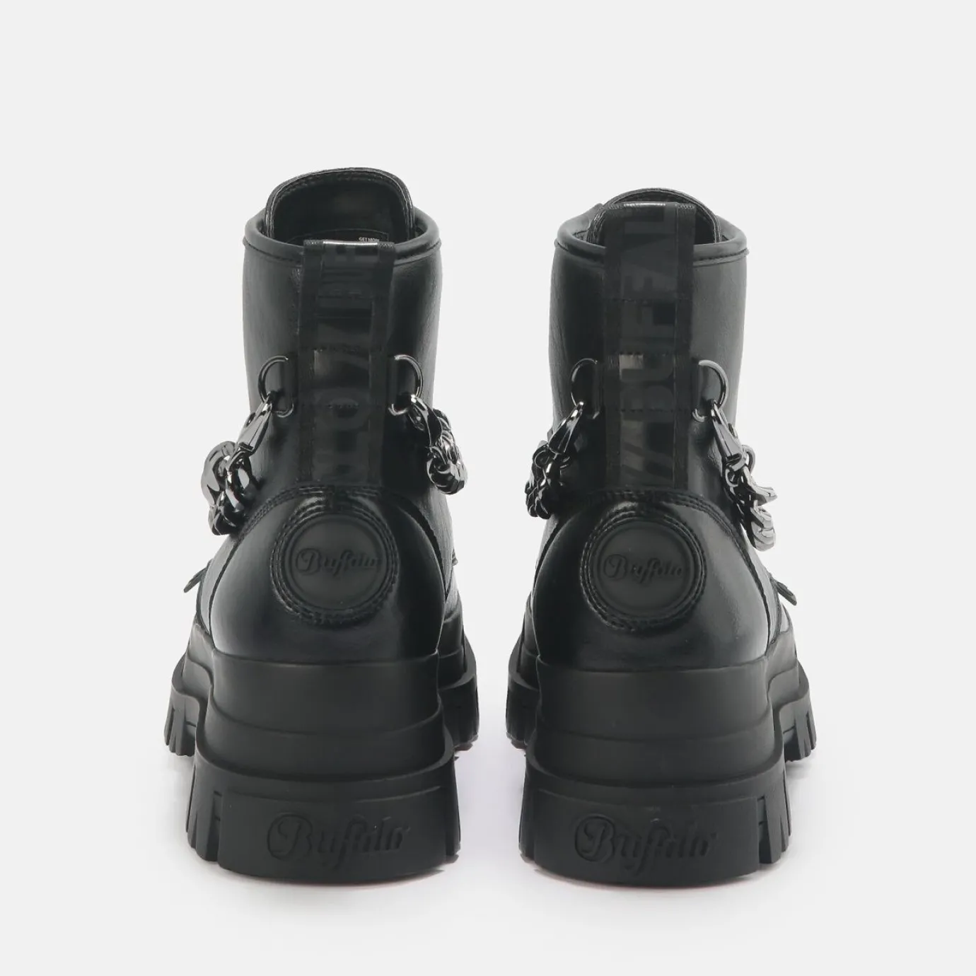 BUFFALO Ankle Boots^Aspha Chain Ankle Boot Vegan Black