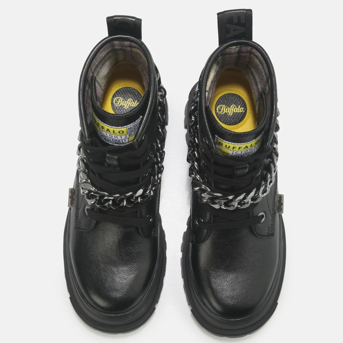 BUFFALO Ankle Boots^Aspha Chain Ankle Boot Vegan Black