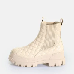 BUFFALO Vegan Shoes^Aspha Chelsea Mid Ankle Boot Vegan Cream