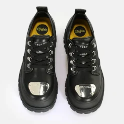 BUFFALO Men Shoes^Aspha Cls Steel Laceup Lo Men'S Vegan Low Sneaker Black