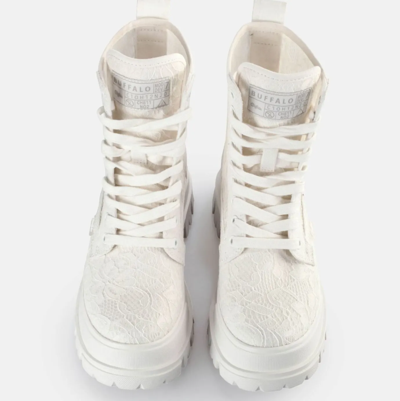 BUFFALO Bridal Shoes^Aspha Com2 Boots Vegan White