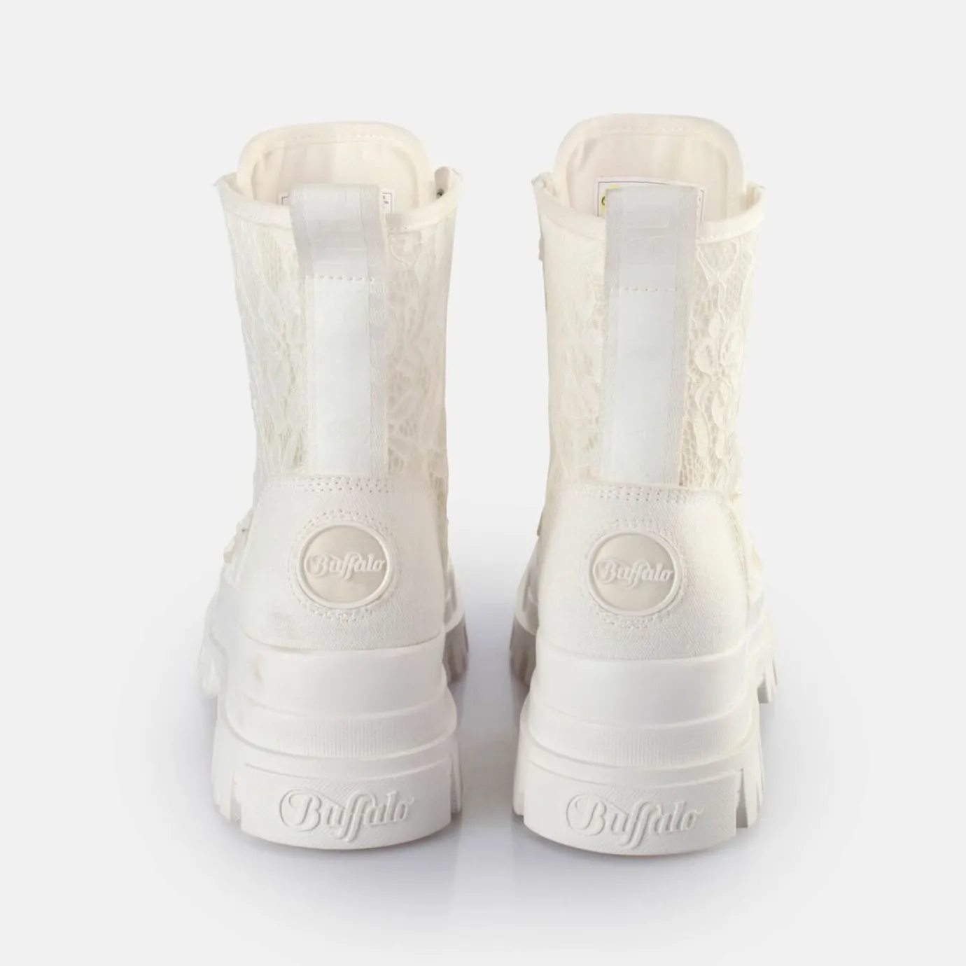 BUFFALO Bridal Shoes^Aspha Com2 Boots Vegan White