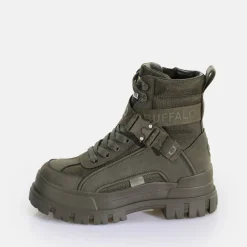 BUFFALO Ankle Boots^Aspha Com1 Laceup Mid Men'S Vegan Ankle Boot Khaki