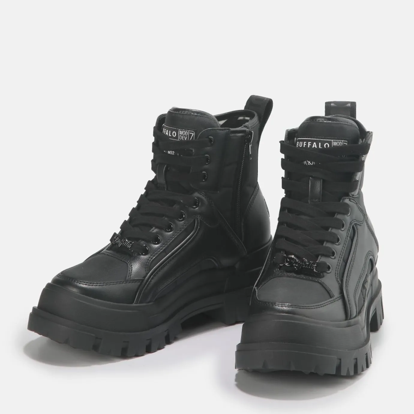 BUFFALO Men Shoes^Aspha Com2 Men Bootie Vegan Black