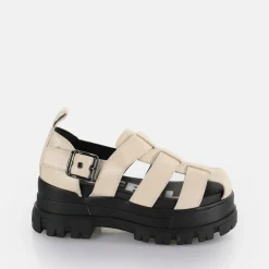 BUFFALO Vegan Shoes^Aspha Fsh Platform Sandals Vegan Cream