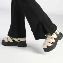 BUFFALO Vegan Shoes^Aspha Fsh Platform Sandals Vegan Cream
