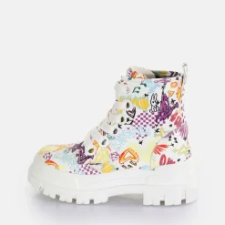 BUFFALO Ankle Boots^Aspha Lace Up Hi White