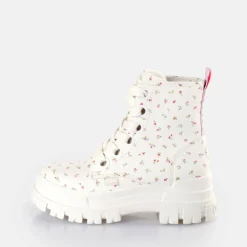 BUFFALO Ankle Boots^Aspha Lace Up Hi Ankle-Boots Vegan White