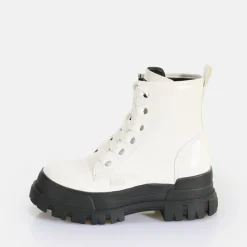 BUFFALO Ankle Boots^Aspha Laceup Hi Ankle Boot Vegan White