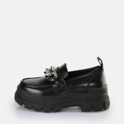BUFFALO Vegan Shoes^Aspha Loafer Chain Loafer Vegan Black