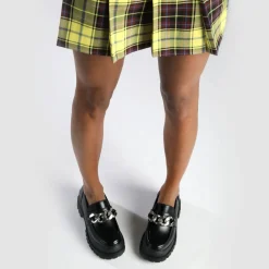 BUFFALO Vegan Shoes^Aspha Loafer Chain Loafer Vegan Black