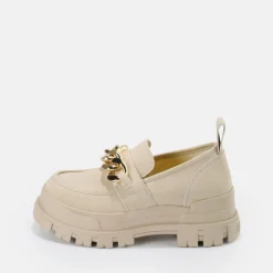 BUFFALO Vegan Shoes^Aspha Loafer Chain Vegan Cream