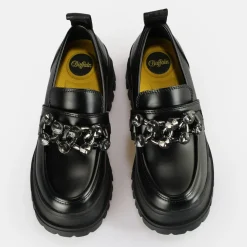 BUFFALO Flats^Aspha Loafer Glam Vegan Black