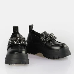 BUFFALO Flats^Aspha Loafer Glam Vegan Black
