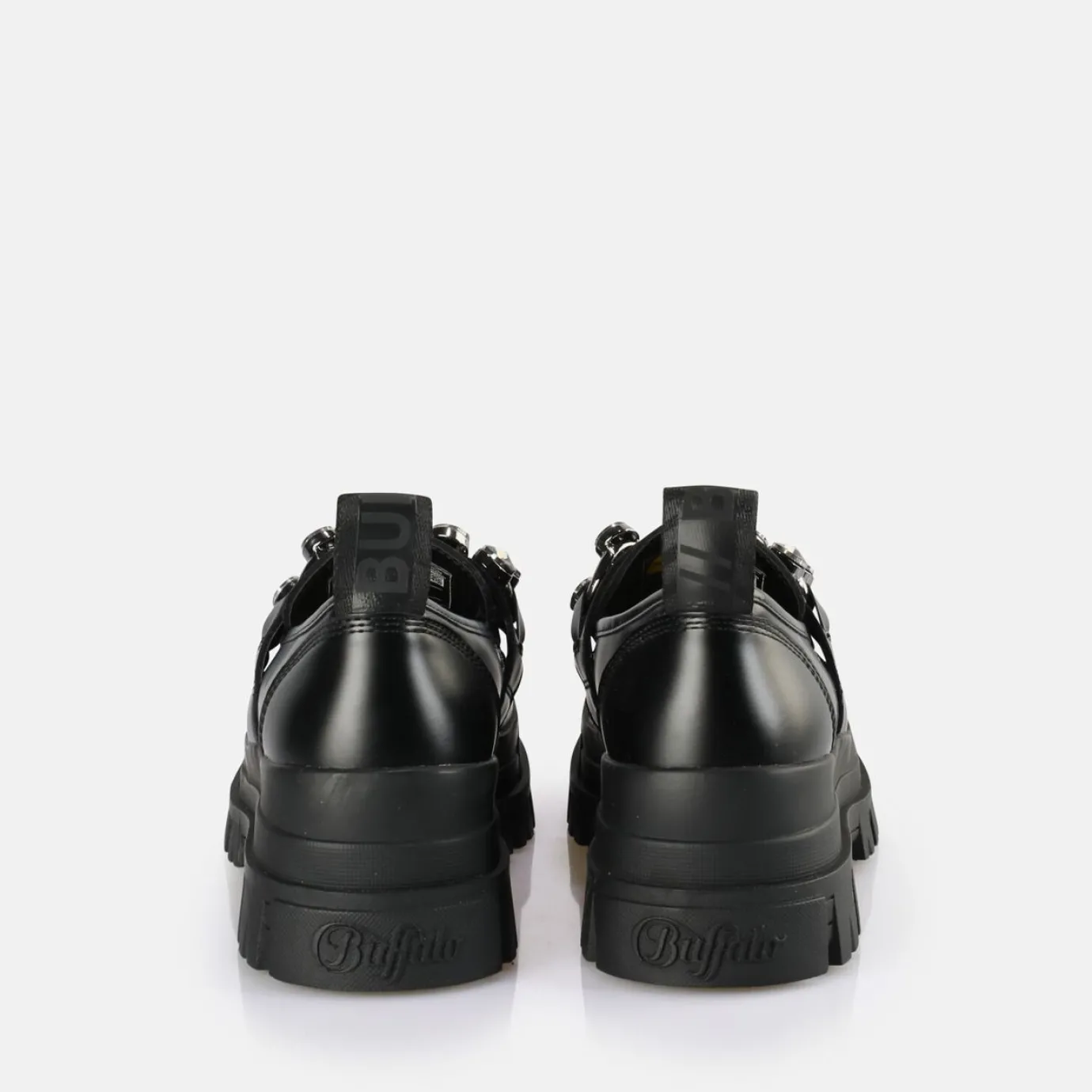 BUFFALO Flats^Aspha Loafer Glam Vegan Black