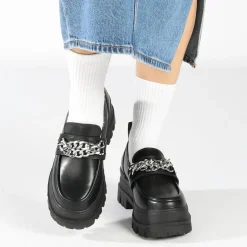 BUFFALO Vegan Shoes^Aspha Loafer Tc Black
