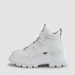 BUFFALO Ankle Boots^Aspha Nc Mid Bootie Flat Vegan White