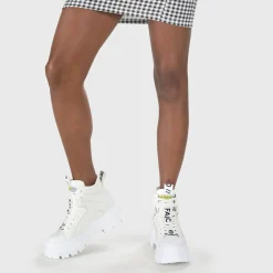 BUFFALO Ankle Boots^Aspha Nc Mid Bootie Flat Vegan White