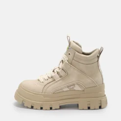 BUFFALO Ankle Boots^Aspha Nc Mid Bootie Flat Vegan Beige
