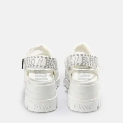 BUFFALO Vegan Shoes^Aspha Str Platform Sandal Vegan White