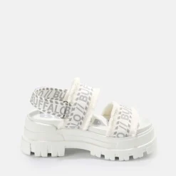 BUFFALO Vegan Shoes^Aspha Str Platform Sandal Vegan White