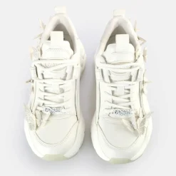 BUFFALO Bridal Shoes^Binary Butterfly Sneakers Low Vegan White
