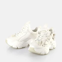 BUFFALO Bridal Shoes^Binary Butterfly Sneakers Low Vegan White