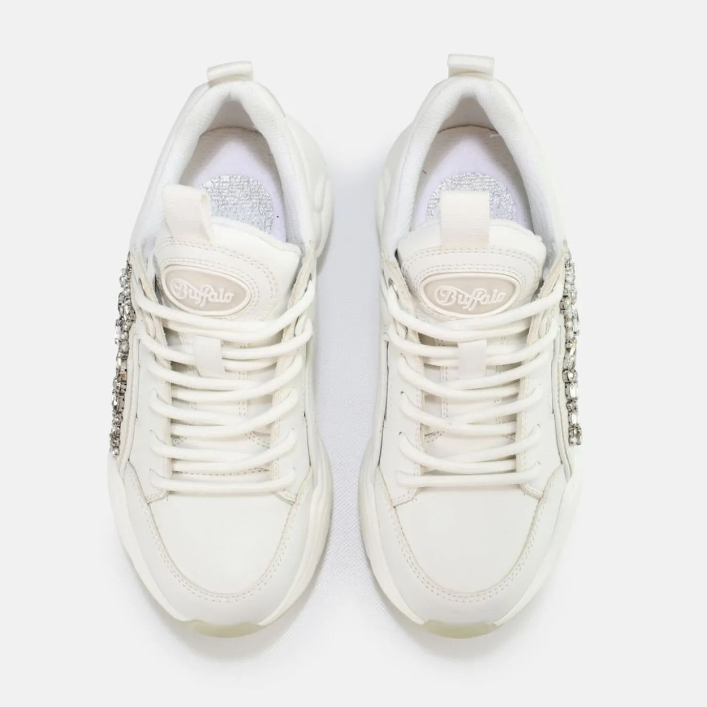 BUFFALO Bridal Shoes^Binary Lux Sneaker Vegan White