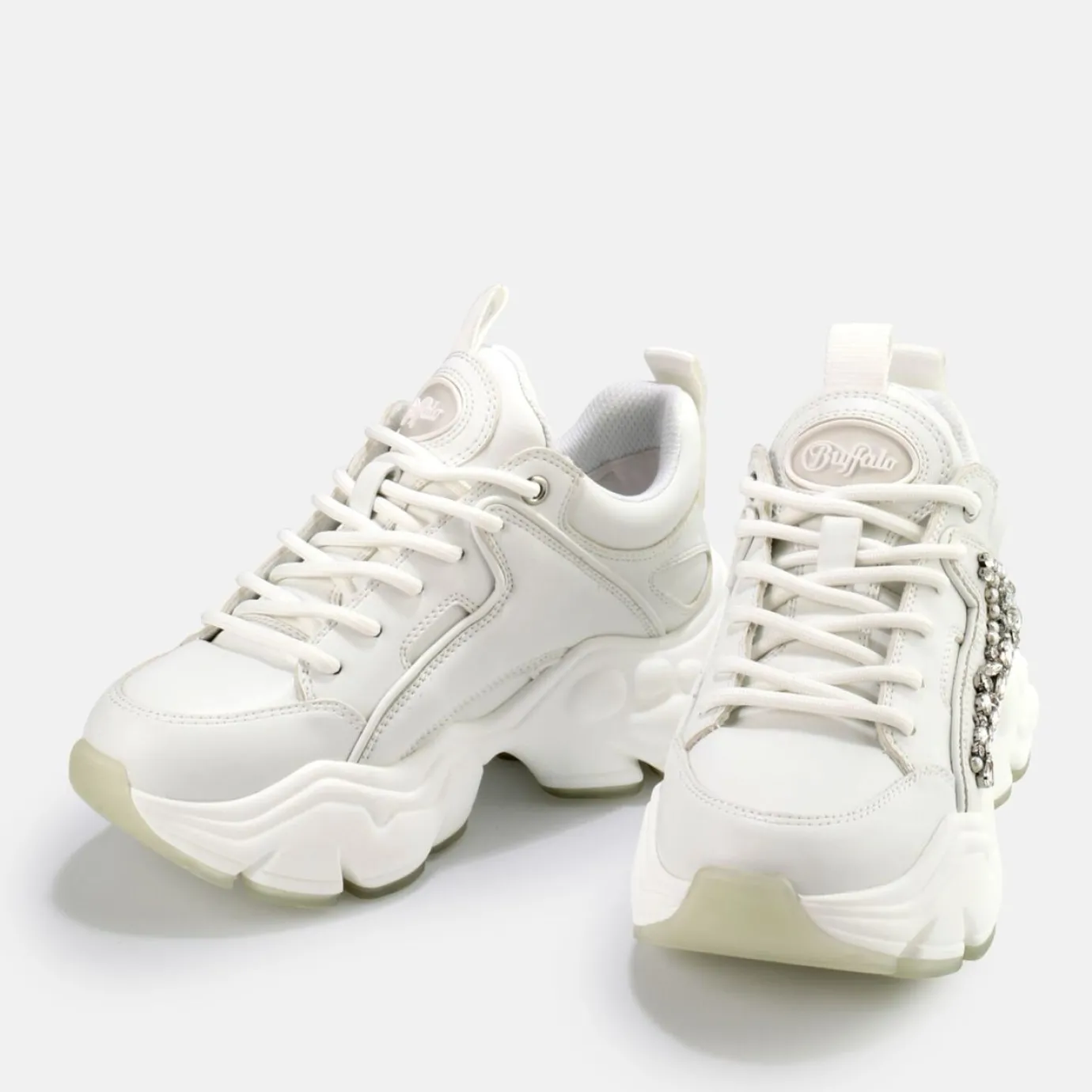 BUFFALO Bridal Shoes^Binary Lux Sneaker Vegan White